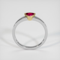 0.51 Ct. Ruby Ring, 14K Yellow & White 3