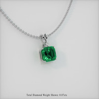 4.79 Ct. Emerald Pendant, Platinum 950 2