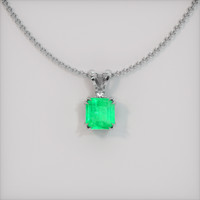 Accent Stones Emerald Pendant 1.75 Ct., Platinum 950 Preview