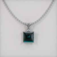 1.63 Ct. Gemstone Pendant, Platinum 950 1