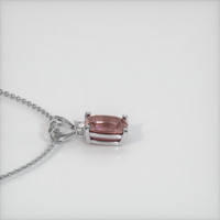 1.25 Ct. Padparadscha Sapphire Pendant, 14K White Gold 3
