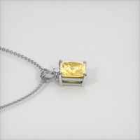 4.00 Ct. Sapphire Pendant, 14K White Gold 3