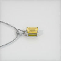 2.00 Ct. Sapphire Pendant, 14K White Gold 3
