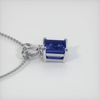 1.33 Ct. Sapphire Pendant, 18K White Gold 3