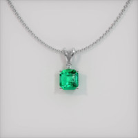 Emerald Pendant 0.49 Ct., 18K White Gold Preview