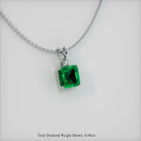 Emerald Pendant 2.77 Ct., 18K White Gold Preview