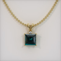 1.63 Ct. Gemstone Pendant, 14K Yellow Gold 1