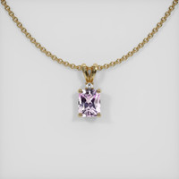 0.62 Ct. Sapphire Pendant, 14K Yellow Gold 1