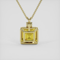 51.03 Ct. Yellow Sapphire Pendant, 14K Yellow Gold 4