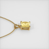 4.00 Ct. Sapphire Pendant, 14K Yellow Gold 3