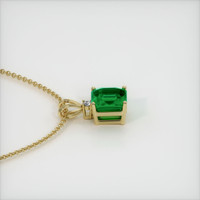 2.41 Ct. Emerald  Pendant - 18K Yellow Gold