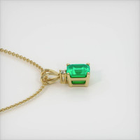 0.49 Ct. Emerald  Pendant - 18K Yellow Gold