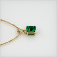 4.79 Ct. Emerald Pendant, 18K Yellow Gold 3