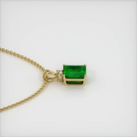 3.81 Ct. Emerald  Pendant - 18K Yellow Gold