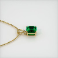 2.77 Ct. Emerald  Pendant - 18K Yellow Gold