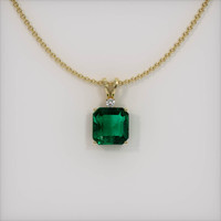 Emerald Pendant 4.39 Ct., 18K Yellow Gold Preview