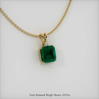 Emerald Pendant 4.39 Ct., 18K Yellow Gold Preview