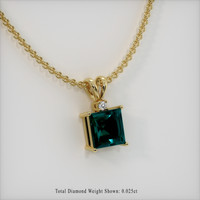 1.63 Ct. Gemstone Pendant, 18K Yellow Gold 2