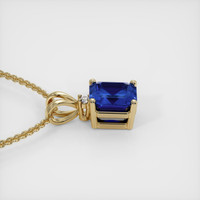 1.09 Ct. Blue Sapphire Pendant, 18K Yellow Gold 3