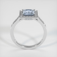 1.23 Ct. Greyish Blue Sapphire Ring, Platinum 950 3