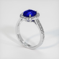 1.99 Ct. Blue Sapphire Ring, Platinum 950 2