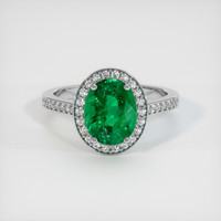 2.95 Ct. Emerald Ring, Platinum 950 1