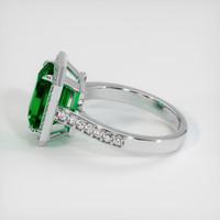 3.16 Ct. Emerald Ring, Platinum 950 4