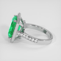 3.72 Ct. Emerald Ring, Platinum 950 4
