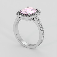1.75 Ct. Pink Spinel Ring, Platinum 950 2