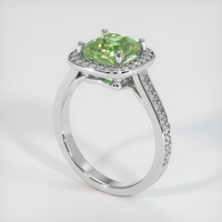 2.20 Ct. Gemstone Ring, Platinum 950 2