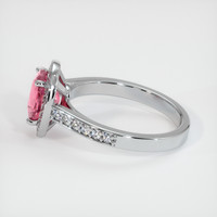 2.24 Ct. Reddish Pink Sapphire Ring, Platinum 950 4