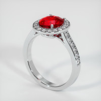 2.52 Ct. Ruby Ring, Platinum 950 2