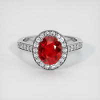 2.21 Ct. Ruby Ring, Platinum 950 1