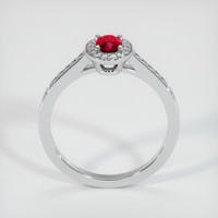 0.47 Ct. Ruby Ring, Platinum 950 3