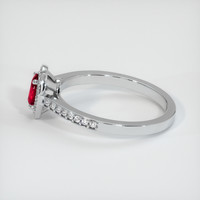 0.47 Ct. Ruby Ring, Platinum 950 4