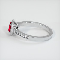 0.38 Ct. Ruby Ring, Platinum 950 4