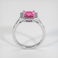 2.03 Ct. Pink Sapphire Ring, Platinum 950 3
