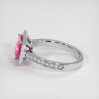 2.03 Ct. Pink Sapphire Ring, Platinum 950 4