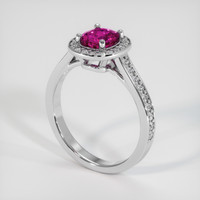 1.24 Ct. Pink Sapphire Ring, Platinum 950 2