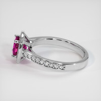 1.24 Ct. Pink Sapphire Ring, Platinum 950 4