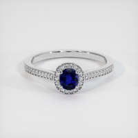 0.74 Ct. Sapphire Ring, Platinum 950 1