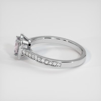 0.66 Ct. Grey Sapphire Ring, Platinum 950 4
