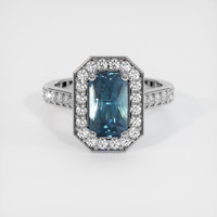 2.01 Ct. Sapphire Ring, Platinum 950 1