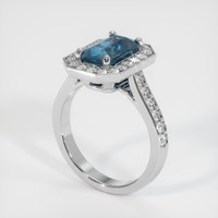 2.01 Ct. Sapphire Ring, Platinum 950 2