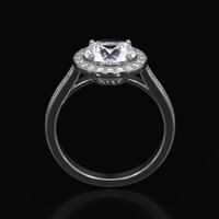 4.14 Ct. White Sapphire Ring, Platinum 950 3