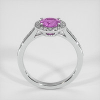 0.68 Ct. Purplish Pink Sapphire Ring, Platinum 950 3