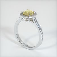 1.27 Ct. Yellow Sapphire Ring, Platinum 950 2