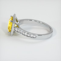 2.31 Ct. Yellow Sapphire Ring, Platinum 950 4