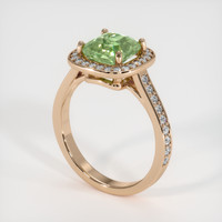 2.20 Ct. Gemstone Ring, 14K Rose Gold 2