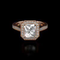 1.20 Ct. Gemstone Ring, 14K Rose Gold 1